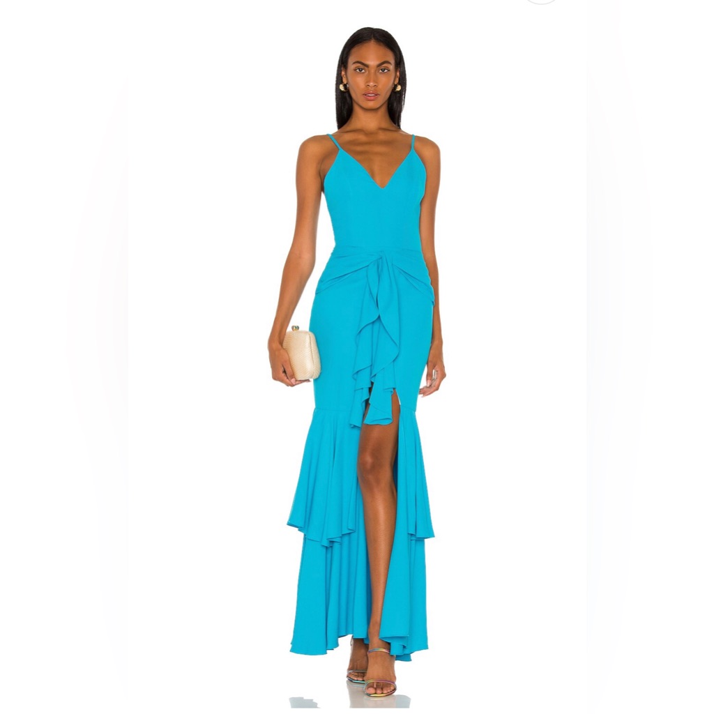 Patbo Bo Maxi Dress In Bright Turquoise